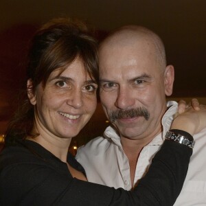 Exclusif - Elsa Boublil et son mari Philippe Torreton - People à la première de la pièce "Cyrano de Bergerac" au théâtre de la Porte-Saint-Martin à Paris le 2 février 2016. © Coadic Guirec/Bestimage