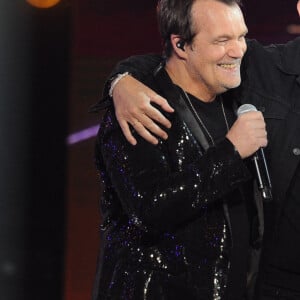 Exclusif - No Web - No Tabloids - Axel Bauer et Pascal Obispo - Enregistrement de l'émission "Duos Mystères" à la Seine Musicale à Paris, diffusée le 20 août sur TF1. © Gaffiot-Moreau / Bestimage