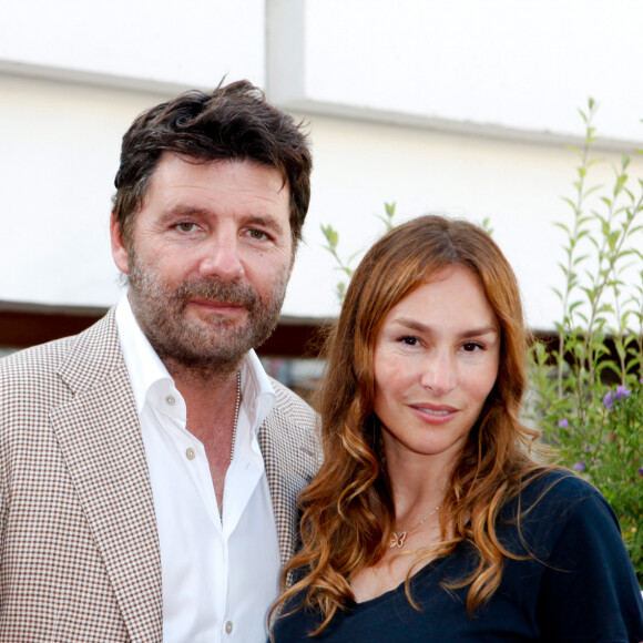 Vanessa Demouy et son mari Philippe Lellouche - Première du film "Le Jeu de la vérité" lors de la cérémonie de clôture du 11ème festival "Les Hérault du cinéma et de la télé 2014" au Cap d'Agde, le 5 juillet 2014.