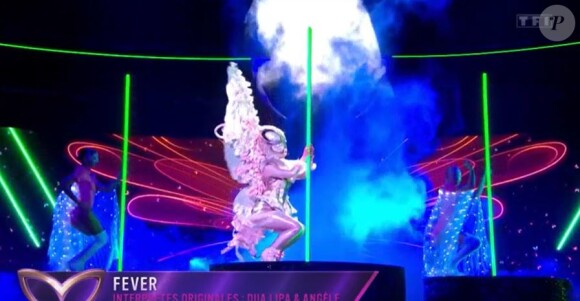 Le Papillon lors de l'émission "Mask Singer 2022" du 8 avril, sur TF1