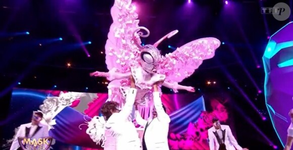 Le Papillon dans l'émission "Mask Singer" du 6 mai 2022.