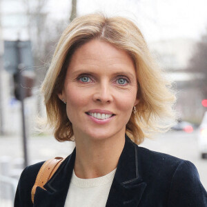 Exclusif - Sylvie Tellier quitte les studios de RMC à Paris le 11 janvier 2021. 