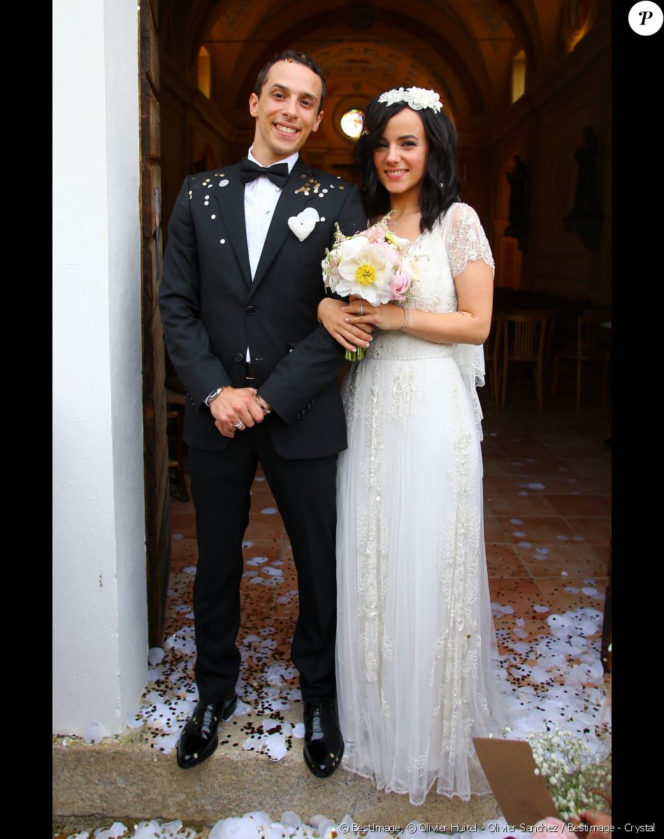 Exclusif - Mariage religieux en l'église de Villanova d' Alizée et Grégoire Lyonnet - Villanova le 18 juin 2016 © Olivier Huitel - Olivier Sanchez / Bestimage - Crystal