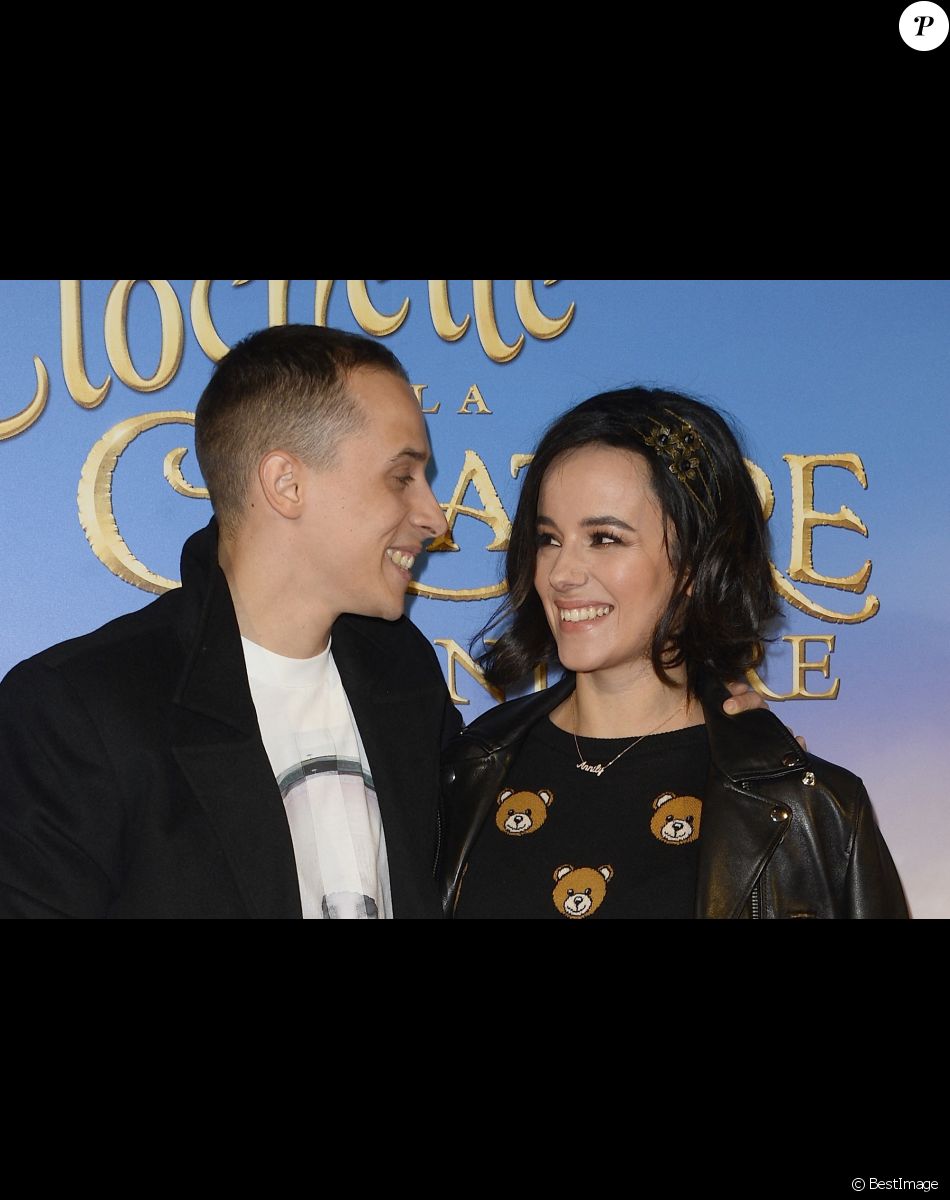 Alizée et Grégoire Lyonnet - Avant-première du film "Clochette et la Créature légendaire" au Gaumont Champs-Elysées à Paris, le 20 mars 2015.