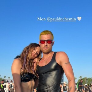 Iris Mittenaere lors du dernier jour du premier week-end de Coachella. Le 17 avril 2022.