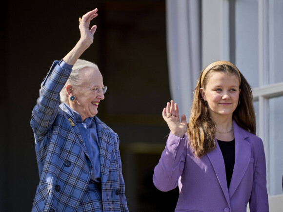 La reine Margrethe, Princesse Isabella - 82e anniversaire de la reine Margrethe II de Danemark à Aarhus, le 16 avril 2022.