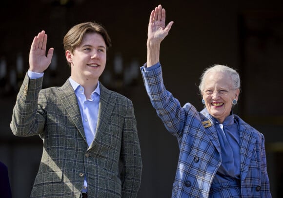 La reine Margrethe, Prince Christian - 82e anniversaire de la reine Margrethe II de Danemark à Aarhus, le 16 avril 2022.