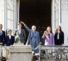 La reine Margrethe, Prince Frederik, Princesse Mary, Prince Christian, Princesse Isabella, Prince Vincent, Princesse Josephine - 82e anniversaire de la reine Margrethe II de Danemark à Aarhus