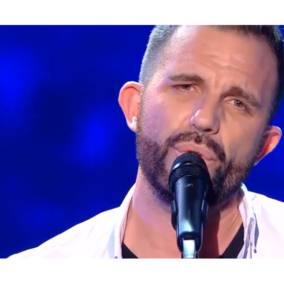 Jean Palau de l'équipe de Florent Pagny lors des cross-battles de "The Voice 11" - Emission du 23 avril 2022, TF1