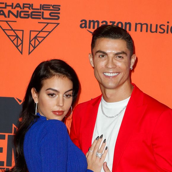 Cristiano Ronaldo et sa compagne Georgina Rodriguez à la soirée MTV European Music Awards 2019 (MTV EMA's) au FIBES Conference and Exhibition Centre à Séville en Espagne, le 3 novembre 2019.