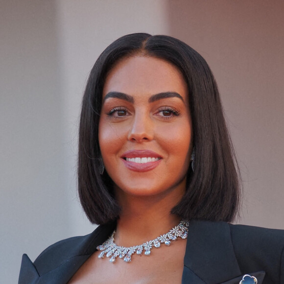 Georgina Rodriguez - Les personnalités foulent le tapis rouge du festival international du film de Venise (La Mostra), le 1er septembre 2021. 