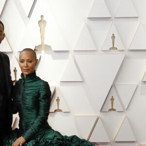 Will Smith et sa femme Jada Pinkett Smith au photocall de la 94ème édition de la cérémonie des Oscars à Los Angeles, le 27 mars 2022. © Future-Image via Zuma Press/Bestimage 