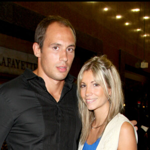 Alexandra Rosenfeld et Sergio Parisse aux Galleries Lafayette pour une soirée © Guillaume Gaffiot/Bestimage