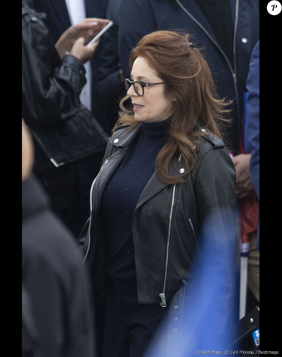 Isabelle Boulay - Le président Emmanuel Macron prononce un discours au Champ de Mars le soir de sa victoire à l'élection présidentielle le 24 avril 2022. © Cyril Moreau / Bestimage
