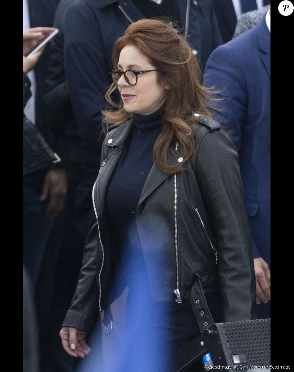 Isabelle Boulay - Le président Emmanuel Macron prononce un discours au Champ de Mars le soir de sa victoire à l'élection présidentielle le 24 avril 2022. © Cyril Moreau / Bestimage