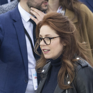 Isabelle Boulay - Le président Emmanuel Macron prononce un discours au Champ de Mars le soir de sa victoire à l'élection présidentielle le 24 avril 2022. © Cyril Moreau / Bestimage