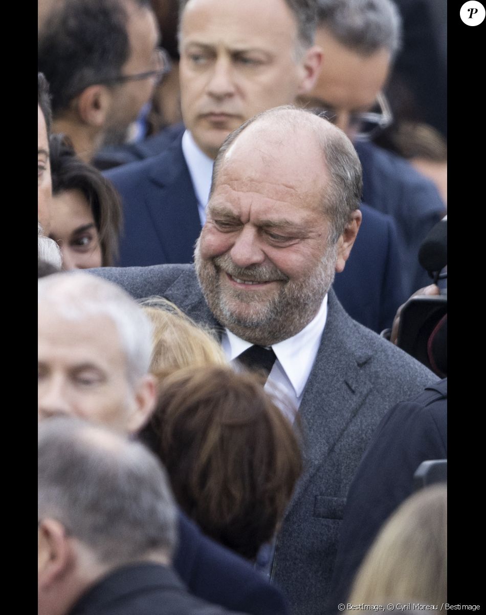 Eric Dupond-Moretti - Le président Emmanuel Macron prononce un discours au Champ de Mars le soir de sa victoire à l'élection présidentielle le 24 avril 2022. © Cyril Moreau / Bestimage