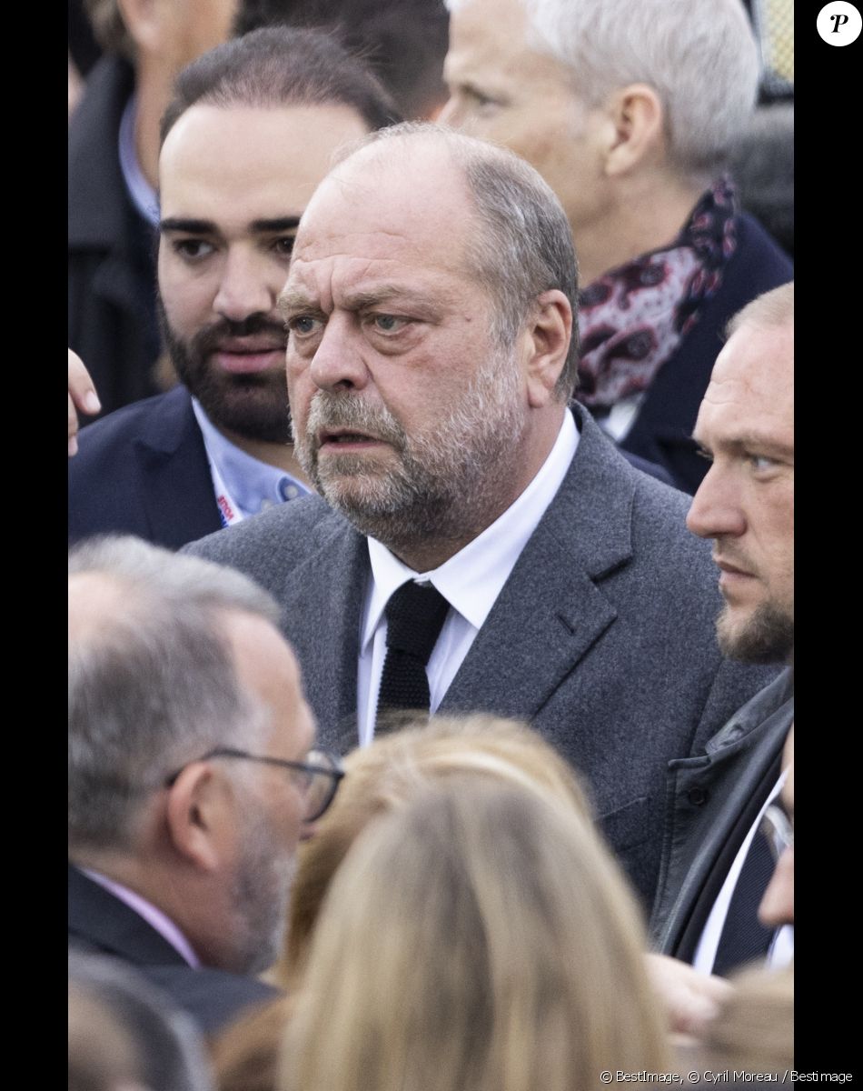 Eric Dupond-Moretti - Le président Emmanuel Macron prononce un discours au Champ de Mars le soir de sa victoire à l'élection présidentielle le 24 avril 2022. © Cyril Moreau / Bestimage