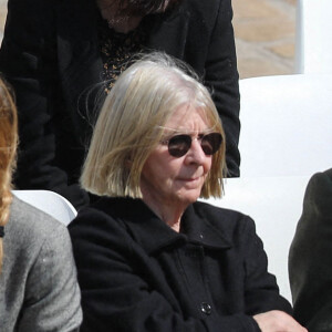 Fabrice Luchini, Muriel Robin et Pierre Arditi (qui prendront la parole à l'occasion de son hommage) - Cérémonie d'hommage national à l'Hôtel national des Invalides en hommage à Michel Bouquet décédé le 13 avril 2022. Paris le 27 avril 2022. Michel Bouquet a été inhumé dans la plus stricte intimité le 15/04/2022 à Étais-la Sauvin dans l'Yonne. © Domnique Jacovides / Bestimage