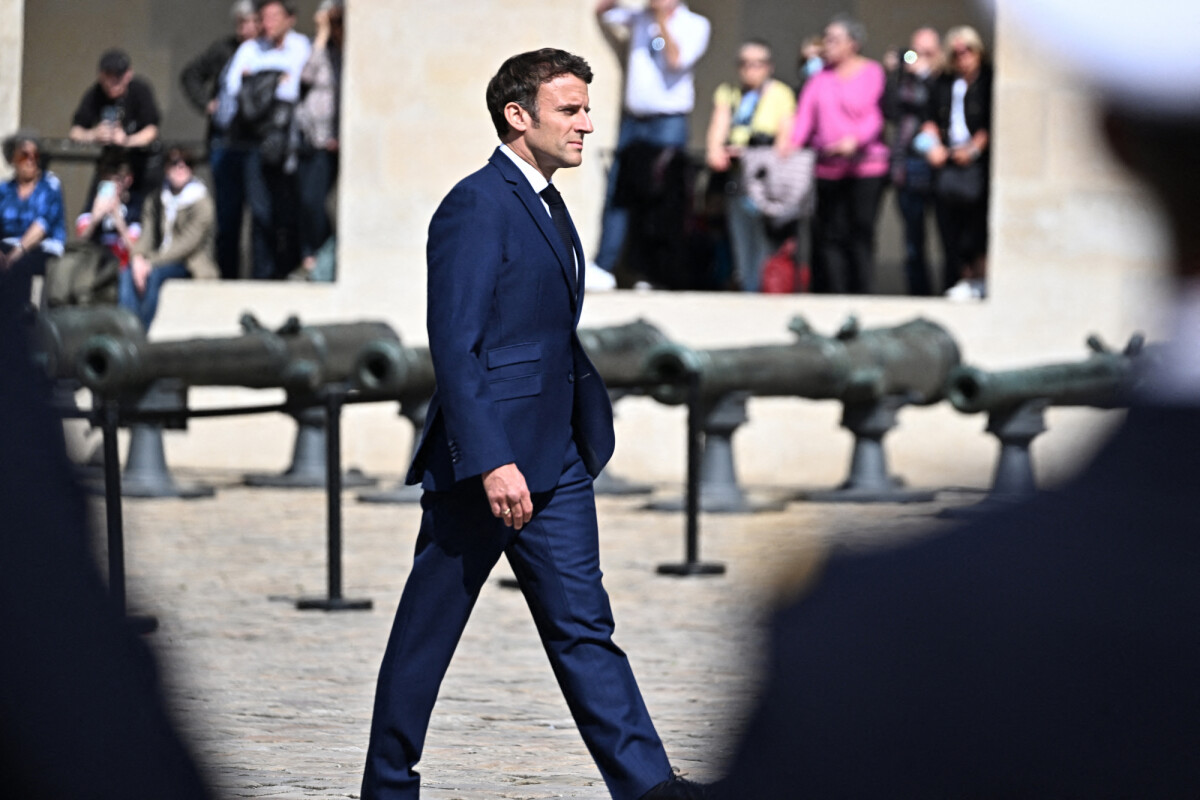 Photo : Le Président De La République Française, Emmanuel Macron ...