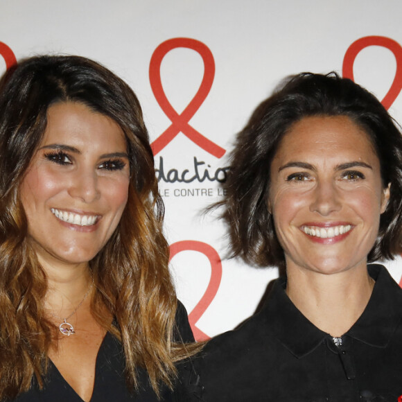 Karine Ferri, Alessandra Sublet - Soirée de lancement du Sidaction 2019 à la salle Wagram à Paris, le 18 mars 2019. © Marc Ausset-Lacroix/Bestimage 