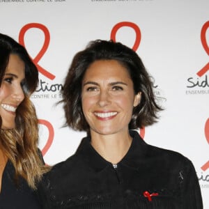 Karine Ferri, Alessandra Sublet - Soirée de lancement du Sidaction 2019 à la salle Wagram à Paris, le 18 mars 2019. © Marc Ausset-Lacroix/Bestimage 