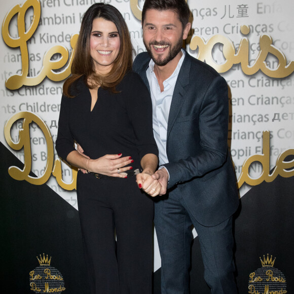 Karine Ferri et Christophe Beaugrand - 7ème gala de l'association "Les Rois du Monde" avec un plateau d'artistes et une vente aux enchères au profit des enfants défavorisés, orphelins et hospitalisés, suivi d'une soirée dansante à la Salle Wagram à Paris, le 18 février 2019. © Cyril Moreau/Bestimage 