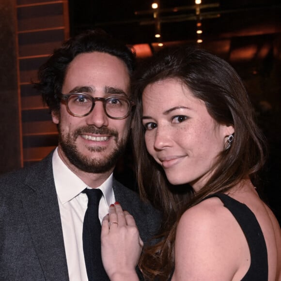 Thomas Hollande et sa femme Emilie Broussouloux - Soirée Le Bal du Siècle pour les 5 ans de l'hôtel Nolinski Paris. © Rachid Bellak / Bestimage 