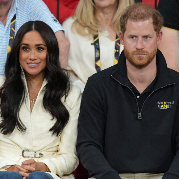 Le prince Harry et Meghan Markle assistent à la finale d'athlétisme, au deuxième jour des Invictus Games