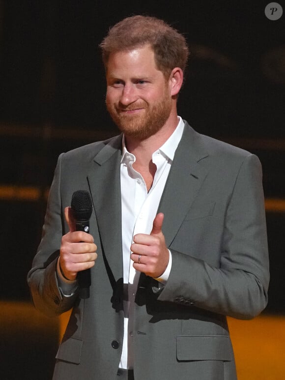 Le prince Harry et Meghan Markle lors de la cérémonie d'ouverture des Invictus Games à La Haye.