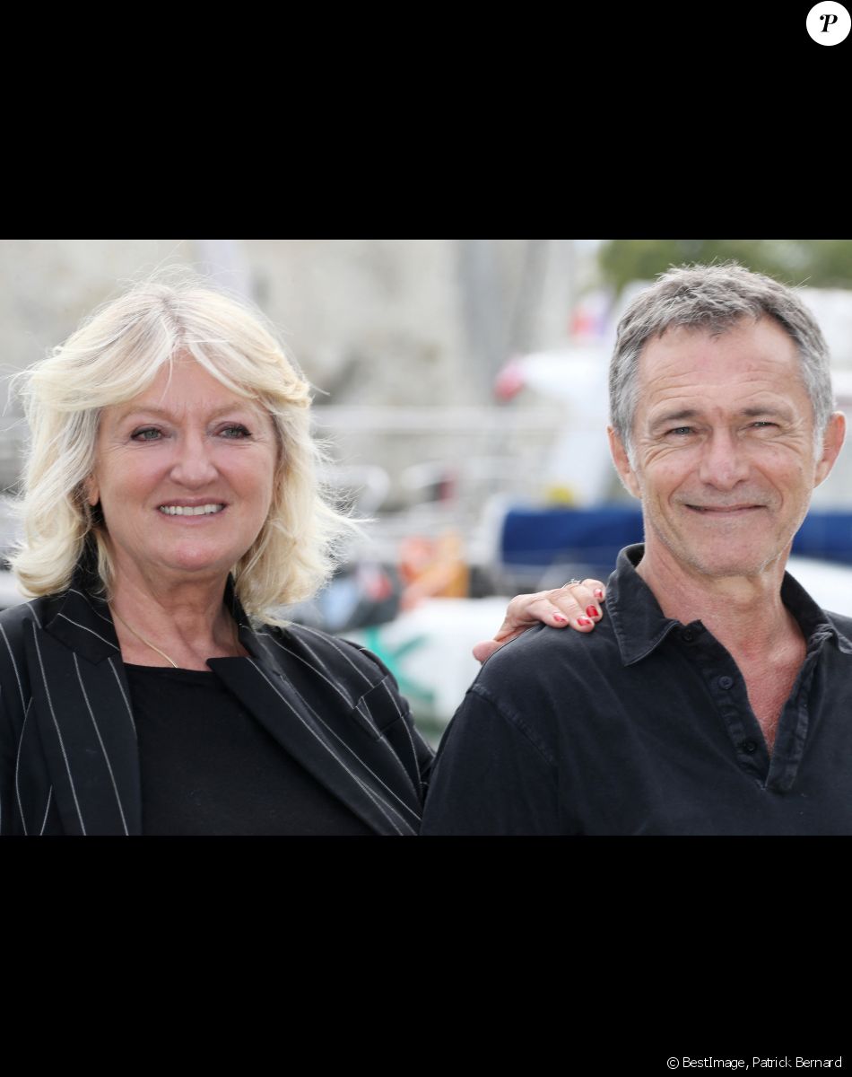 Charlotte de Turckheim et Bruno Wolkowitch - Photocall du téléfilm "La loi de Valérie" lors de la 19ème édition du Festival de la Fiction TV de la Rochelle, France, le 16 septembre 2017. © Patrick Bernard/Bestimage