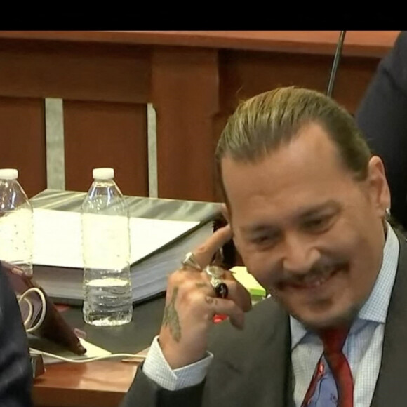 Johnny Depp au tribunal de Fairfax, le 28 avril 2022. 