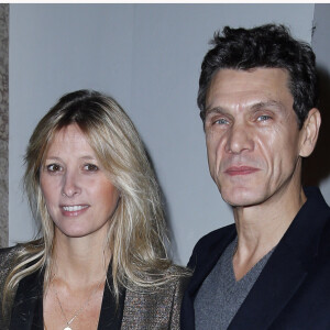 Marc Lavoine et son ex-femme Sarah Poniatowski - Presentation de la collection Homme Yves Saint Laurent au Grand Palais, à Paris le 20 janvier 2013 