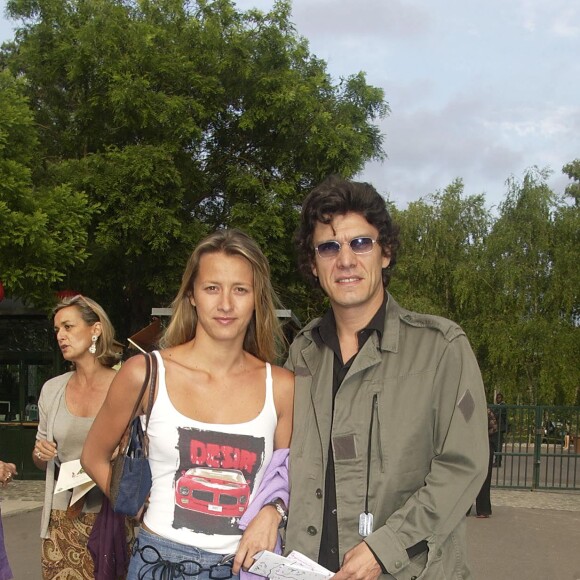Sarah Poniatowski et Marc Lavoine au grand bal chinois au jardin d'acclimatation le 19 juin 2002