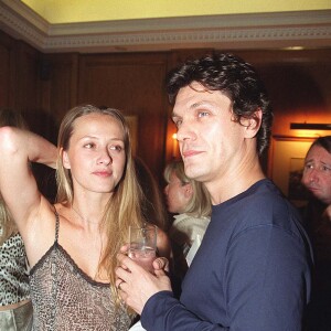 Marc Lavoine et Sarah Poniatowski avant-première "Absolument Fabuleux" le 5 juillet 2000