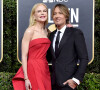 Nicole Kidman et son mari Keith Urban à la 77ème cérémonie annuelle des Golden Globe Awards au Beverly Hilton Hotel à Los Angeles. Le 5 janvier 2020.