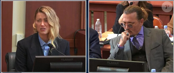 Johnny Depp lors de son procès contre Amber Heard à Fairfax en Virginie le 4 mai 2022. 