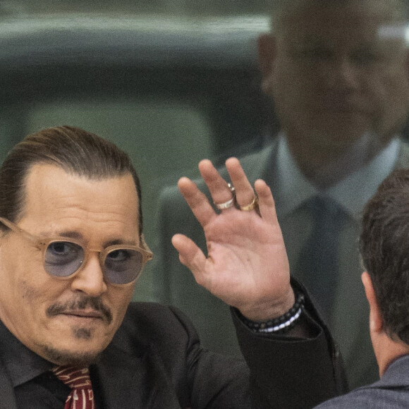 Johnny Depp et Amber Heard arrivent au tribunal de Fairfax en Virginie le 4 mai 2022. 