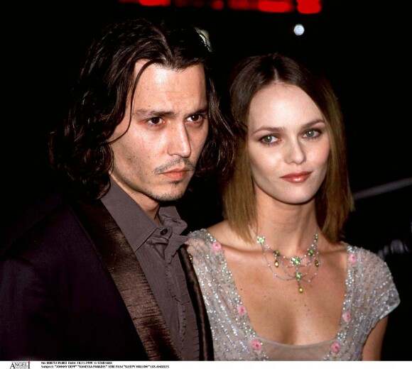 Vanessa Paradis et Johnny Depp - Première du film "Sleepy Hollow" à Los Angeles.