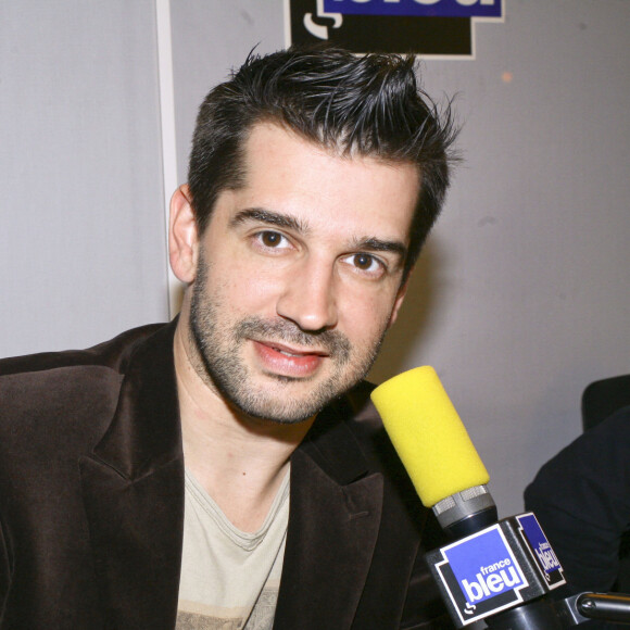 Mathieu Johann au micro de France Bleu, en 2012