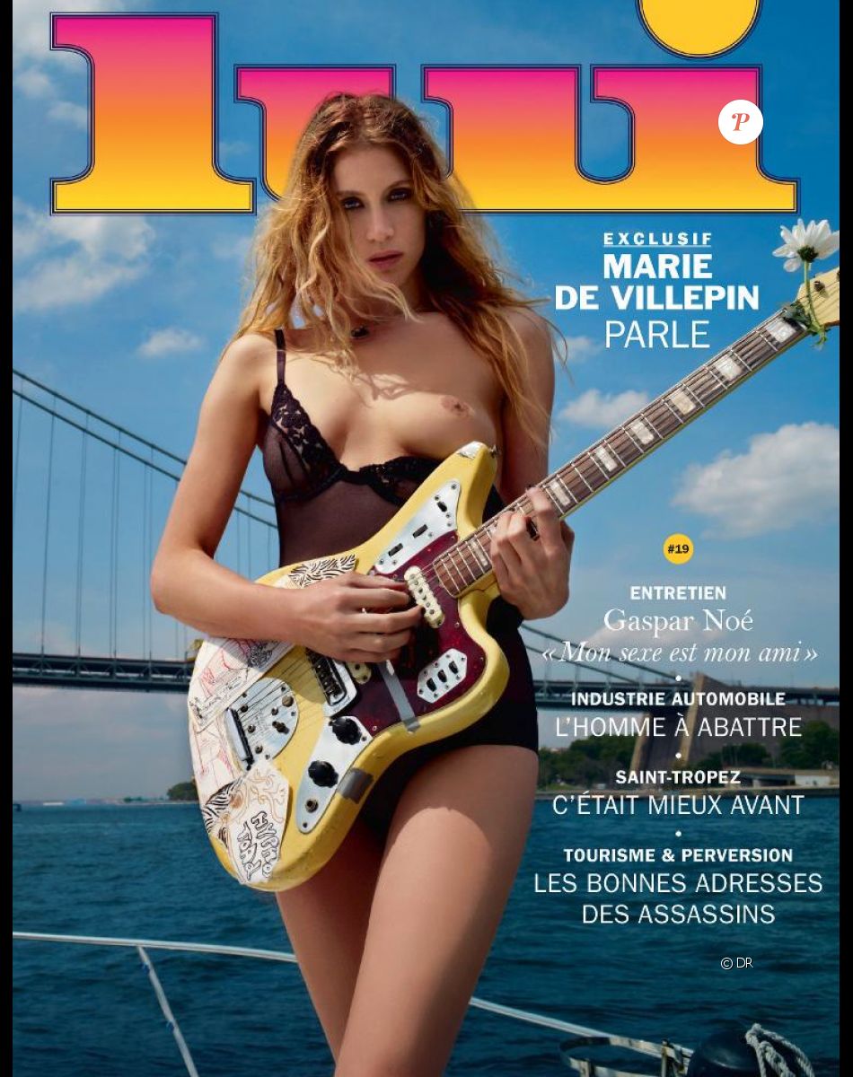 Marie de Villepin, fille de Dominique de Villepin, très sexy en couverture du magazine Lui, le 9 juillet 2015
