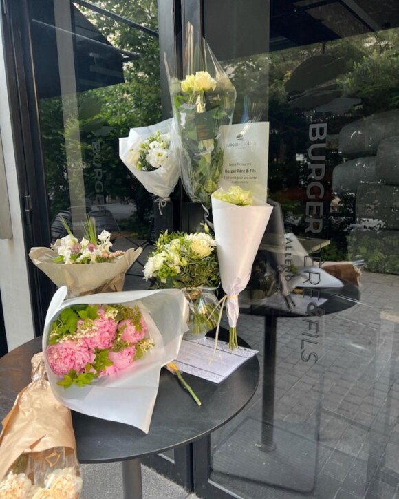 Yannick Alléno a posté une photo de leur restaurant couvert de fleurs @ Instagram / Yannick Alléno