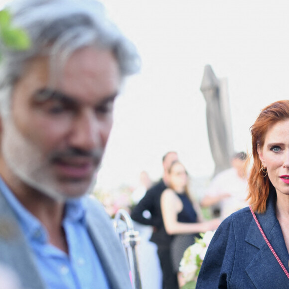 Exclusif - Audrey Fleurot à la soirée de réouverture du Rooftop de l'hôtel The Peninsula Paris le 10 mai 2022. © Rachid Bellak / Bestimage 