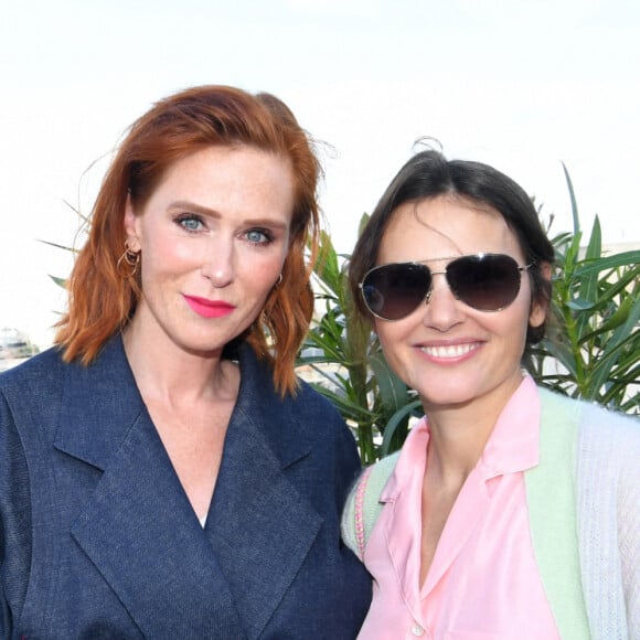 Exclusif - Audrey Fleurot et Virginie Ledoyen à la soirée de réouverture du Rooftop de l'hôtel The Peninsula Paris. © Rachid Bellak / Bestimage 