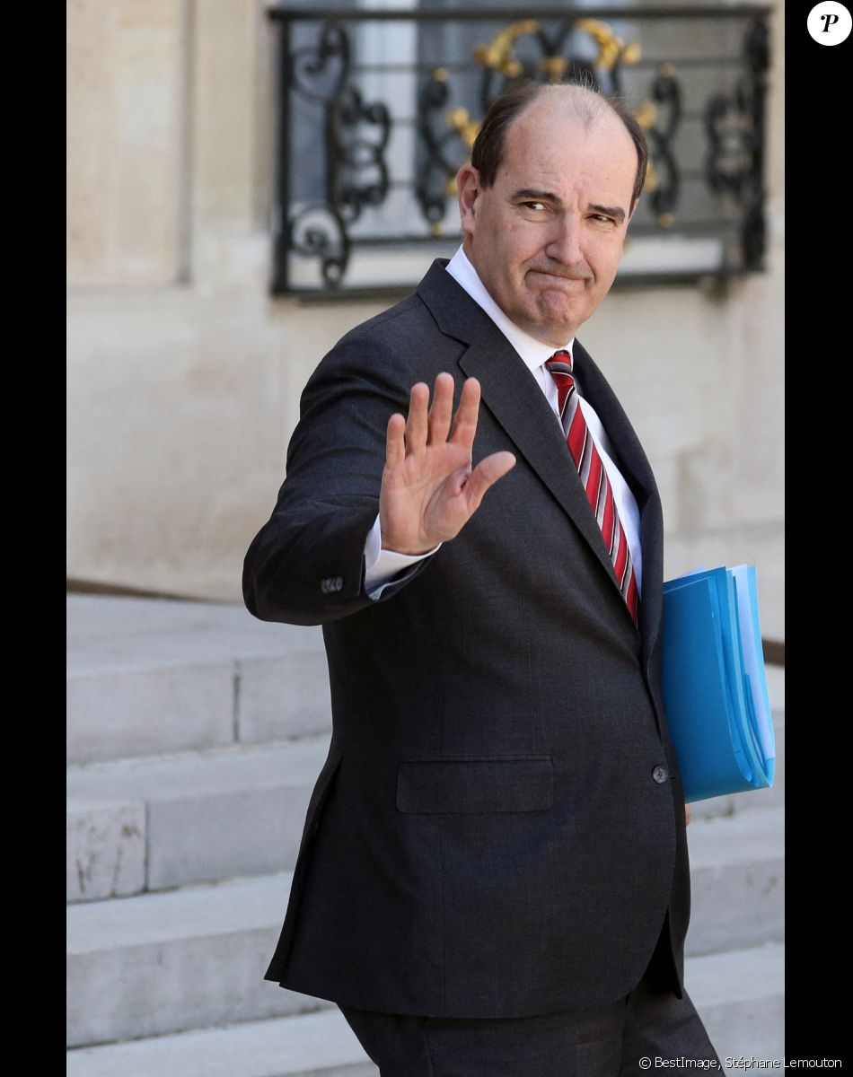 Jean Castex, Premier ministre à la sortie du dernier conseil des ministres, au palais de l'Elysée, Paris
