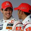 Jenson Button et Lewis Hamilton ont présenté la nouvelle McLaren le 29 janvier 2010, à Newbury, fief du constructeur