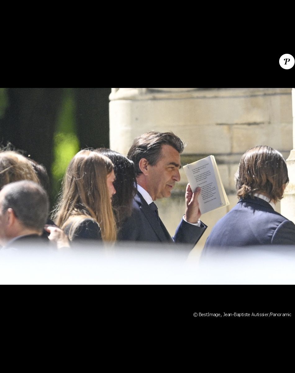 Le chef Yannick Alléno - Obsèques d'Antoine Alléno (fils du chef cuisinier français, trois étoiles au Guide Michelin Yannick Alléno) en la collégiale Notre-Dame de Poissy, France, le 13 mai 2022. © Jean-Baptiste Autissier/Panoramic/Bestimage