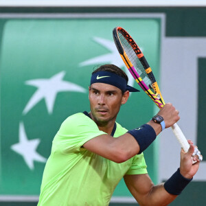 Novak Djokovic a battu Rafael Nadal (3-6, 6-3, 7-6 [4], 6-2 en 4h11) lors de la demi-finale des Internationaux de France de Roland Garros à Paris, le 11 juin 2021. © Chryslene Caillaud / Panoramic / Bestimage 