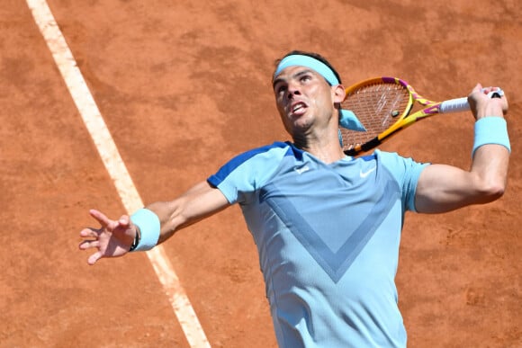 Rafael Nadal lors du tournoi de tennis de Rome, le 11 mai 2022. 