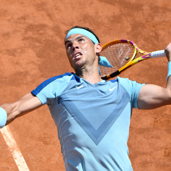 Rafael Nadal lors du tournoi de tennis de Rome, le 11 mai 2022. 